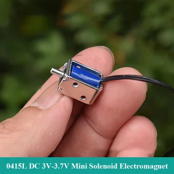 0415L Mikro DC Elektromıknatıs İnhalasyon Emme Tipi Açık Çerçeve DC 3V 3.7 V Mini Solenoid Mıknatıs Elektromıknatıs İnme 3mm