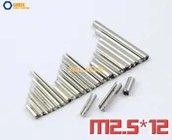 200 Adet M2. 5 x 12mm 304 Paslanmaz Çelik Oluklu Yay Gerginliği Pin Sellock Rulo Pin