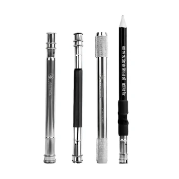 5 Adet Metal Kalemler Genişletici Tutucu Çift Başlı Kalem Kırtasiye Aksesuarları Kalemler Genişletici Sanat Kalem Uzatıcı