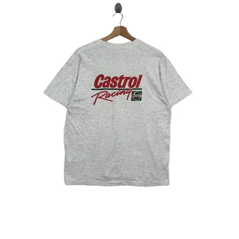 ABD'de yapılan Vintage 90'lı CASTROL yarışı T-shirt