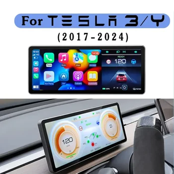 Dijital Pano Heads Up Ekran Kablosuz Carplay Android Otomatik 2023 Tesla Modeli 3 Y HUD Aksesuarları
