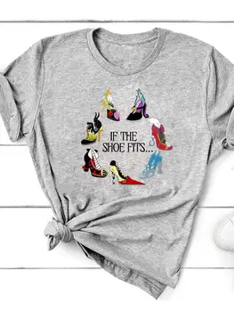Disney Tee Üst Giyim Kadın Kadın Moda Karikatür 90s Trend Tarzı Cadı Giysileri Rahat Grafik T-Shirt