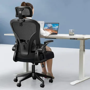 Ergonomik ofis koltuğu Masa Sandalye Ayarlanabilir Kafalık ve Bel Desteği İle Mobil Bilgisayar koltuğu Sandalyeler Arkalığı Mobilya