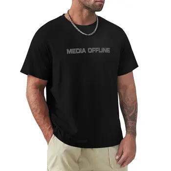 erkek tişört mizah t shirt pamuk Medya Çevrimdışı T-Shirt Tee gömlek t shirt erkek düz t shirt erkek moda erkek pamuklu tişört