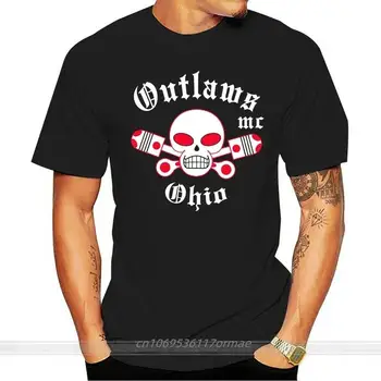 Erkekler t gömlek Outlaws Mc Ohio T-Shirt tişörtleri moda t-shirt erkekler pamuk marka t-shirt