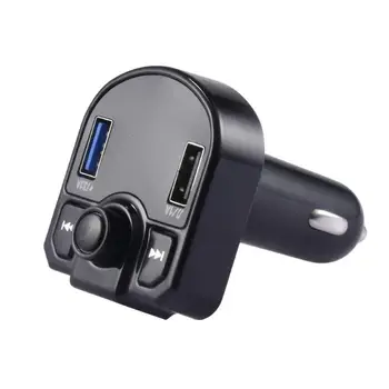 FM Verici Araba MP3 Ses Müzik Stereo Adaptör Araba MP3 Çalar Stereo Handsfree Kiti Destek TF Kart Çift USB Bağlantı Noktası