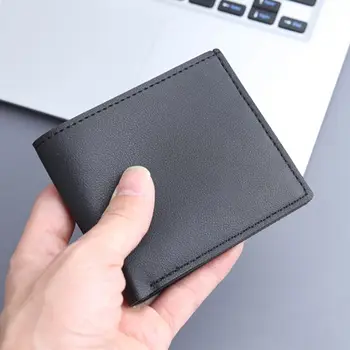 Fotoğraf kart tutucu Erkekler İnce Cüzdan Retro PU deri bozuk para cüzdanı Cep Çanta PU el çantası Büyük Kapasiteli PU deri cüzdan Erkekler