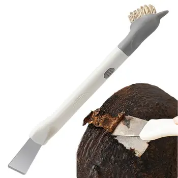 Lavabo tahta fırçası Hood Temizleme Metal Mutfak Fırçaları Eşyaları Scrubber Fırça 3 İn 1 Metal Fırça Paslanmaz Lavabo Temizleme Fırçası