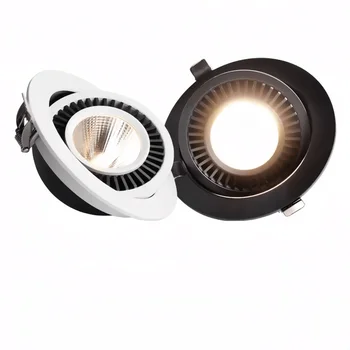 LED Gömme Kısılabilir Tavan Lamp5W 7W 9W 12W 15W 18W360° Ayarlanabilir COB Downlight Oturma Odası Koridor Çalışma Odası Spot