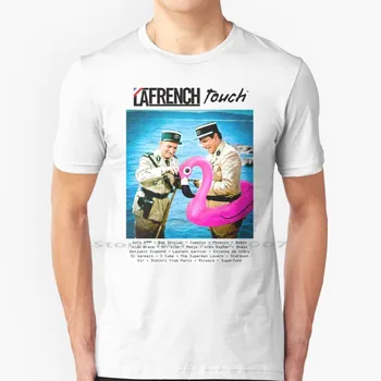Midye Balıkçılık: Model La Fransız Dokunmatik Laurent Etiket F İletişim T Shirt Pamuk 6XL Fransız Dokunmatik Ev Müzik