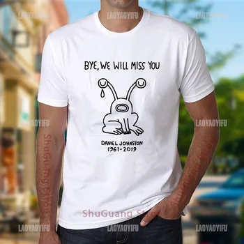 Nostalji TShirt Daniel Baskı Üstleri Johnston 1961-2019 Sizi Özleyeceğiz Harfler Grafik T Shirt Erkekler Ropa Mujer Unisex Pamuk