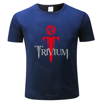 pamuklu tişört erkekler için Moda marka t shirt erkek gevşek Moda Kısa Pamuklu Erkek T Shirt Tees Özel Trivium