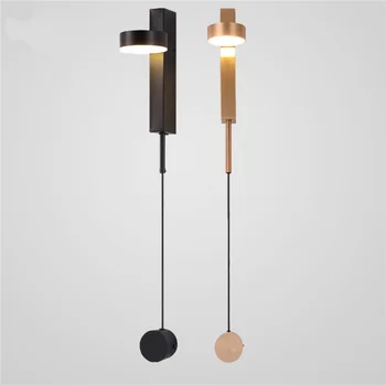 Postmodern Tasarımcı T Tarzı duvar lambası Kısılabilir Anahtarı Duvar Lambası Oturma Odası Dekorasyon Yatak Odası Başucu Aplik aydınlatma armatürleri