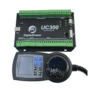 UC300 300Khz 24VDC Mach3 CNC Harici hareket kontrolörü 5 Eksen USB Arayüzü Yüksek Performanslı ve NVMPG Kolye Freze Makinesi İçin