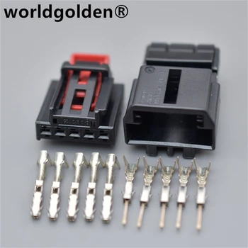worldgolden 5 Pin Otomobil Arka Lambası Kablo Demeti Mühürlü Soket VW Audi İçin 5G0972715 5K0972705