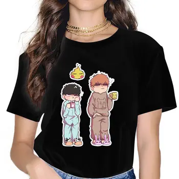 Yükselişi Ve Parlaklık Sevimli Kız Kadın T-Shirt Anime Mob Psiko 100 Blusas Harajuku Rahat Kısa Kollu Vintage Tops