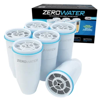 Zerowater 5 Aşamalı Su yedek filtre-6 Paket, kartuş filtre, Osmoz Su Filtresi Parçaları