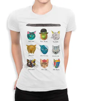 Ünlü Sanatçılar Kediler Tişört / %100 Pamuklu Gömlek / Erkek